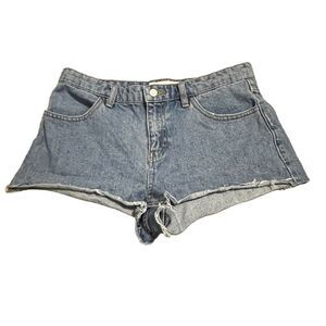 Topshop Light Wash Jean Shorts